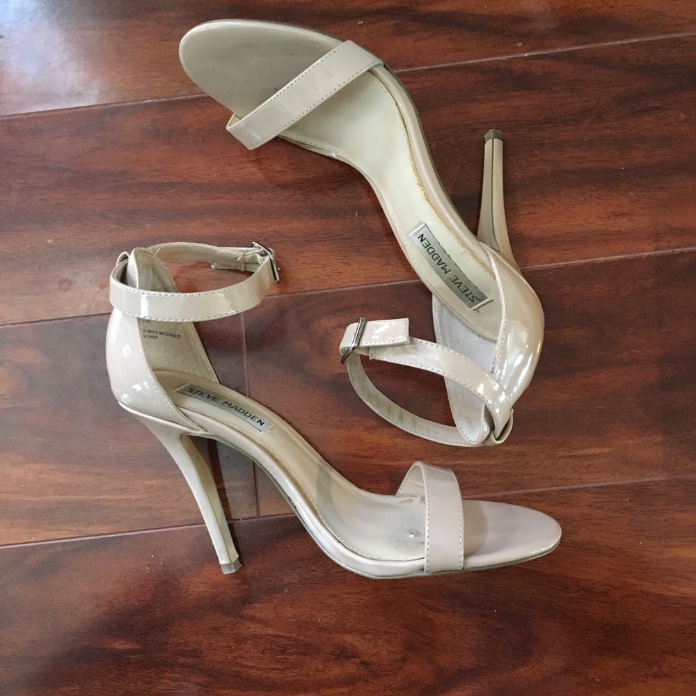 Steve Madden Real Love Heel - Nude Patent - size 8